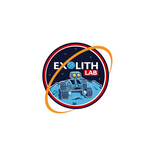 Spaceship logo with the title 'exo lab'