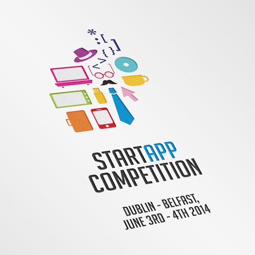 Log logo with the title 'Help us create a fantastic logo for a startup competition!'