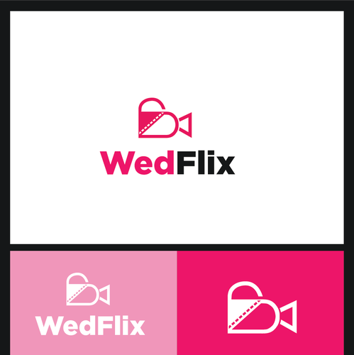 Lovely logo with the title 'a fun wedding podcasting & livestreaming company'