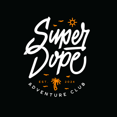 Logo with the title 'Super Dope Hand Lettering Logo'