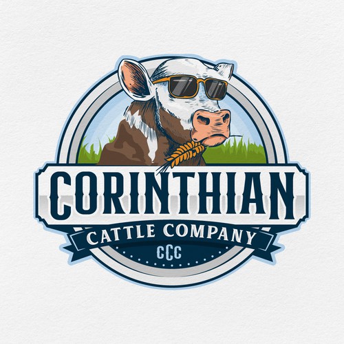 cattle farm logo