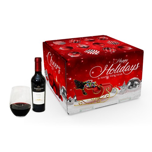 X-mas design with the title 'Beer and Wine Box Photos '