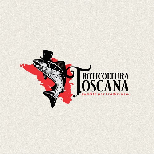 Fish brand with the title 'trosticoltura'