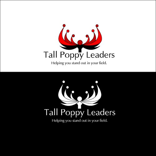 Black and red logo with the title 'New Concept For Poppy Leaders'