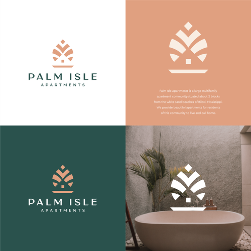 Apartment design with the title 'palm + house'