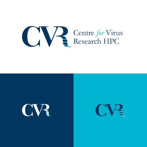 Bacteria logo with the title 'Logo for the Centre for Virus Research HPC'