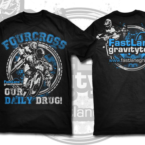 Chain design with the title 'Fourcross Motocross.'