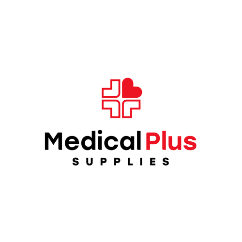 Cross design with the title 'Medical brand logo'