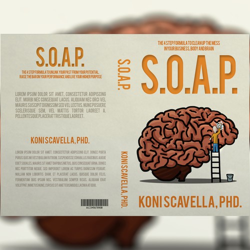 Comic book cover with the title 'Book Cover with an original illustration'