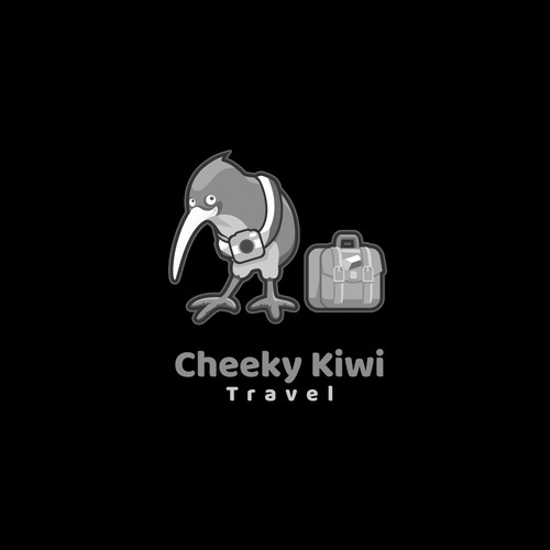 Trunk logo with the title 'Cheeky Kiwi Travel'