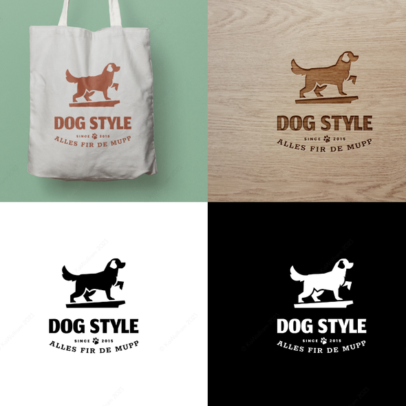 Groom design with the title 'Logo design for Dog Style, a dog parlor in Luxembourg'