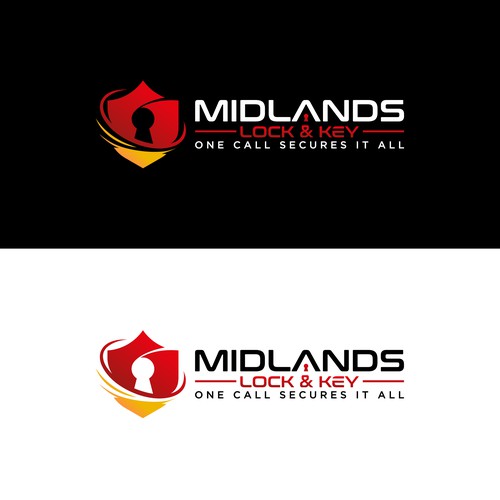 Lock logo with the title 'Logo for security company'