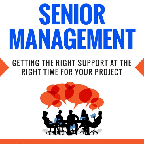 Management book cover with the title 'Professional but friendly book cover'