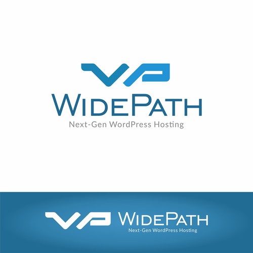 Web design brand with the title 'Logo concept for WidePath'