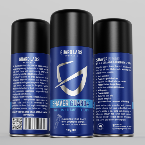 Packaging with the title 'LABEL AND 3D RENDER'