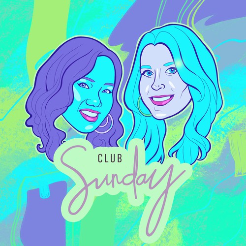 Podcast cover artwork with the title 'Club Sunday Podcast Cover'