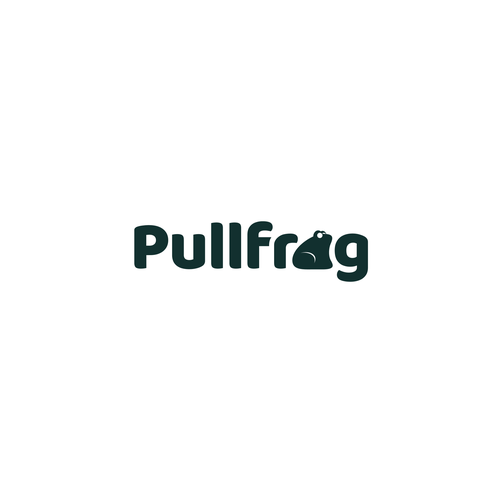 Frog design with the title 'Tech startup wordmark & logo'