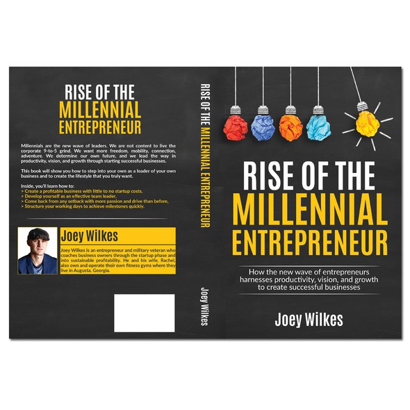 Rose book cover with the title 'Non-fiction book for male & female entrepreneurs ages 18-30'