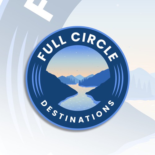 Mountain brand with the title 'Full Circle Destinations'