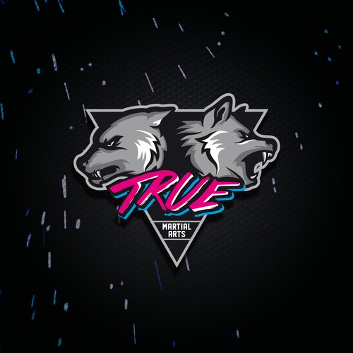 Miami design with the title 'True'