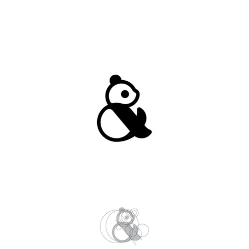 Ampersand logo with the title 'Create Asian logo design combining an Ampersand (&) and a Panda'