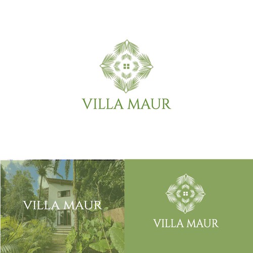 Vacation rental logo with the title 'Bold logo concept for travel'