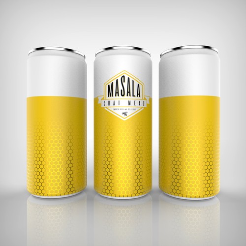 Honeycomb design with the title 'Contest entry for a honey beer'