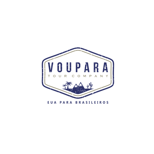 Travel agency logo with the title 'Logo design for Voupara Tour Company'