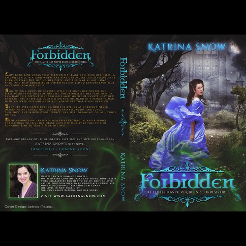 Fantasy book cover with the title 'Cover art - Create a Fantasy Romance book'