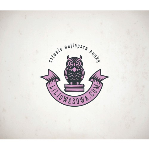 Owl logo with the title 'owl logo for seller of children's books'