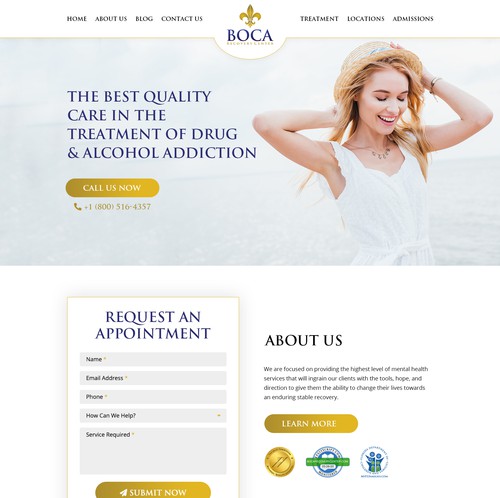 Recovery design with the title 'Boca Recovery Center'