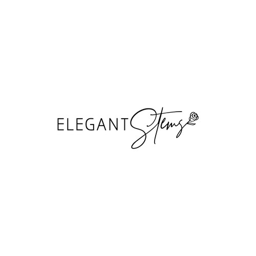 Gift logo with the title 'Elegant Stems'
