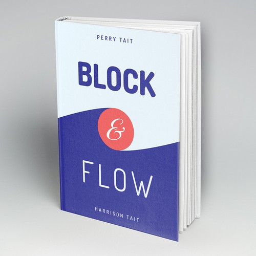 Interactive design with the title 'Abstract Book Cover'