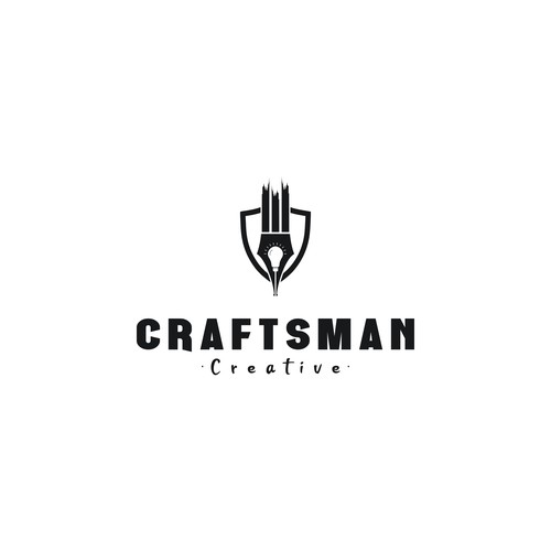 Craftsman logo with the title 'Craftsman Creative logo design'