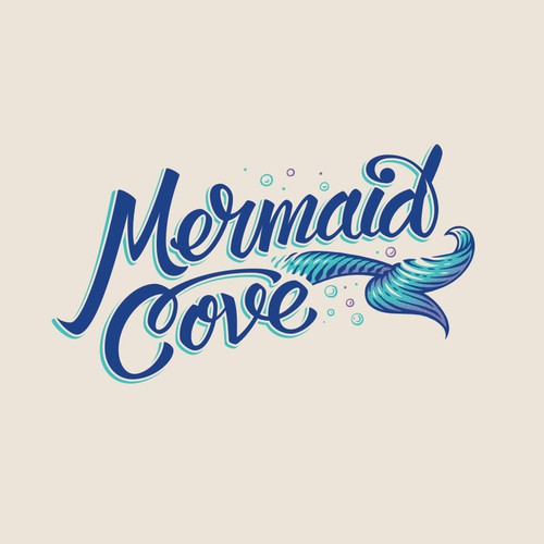 Sketch design with the title 'Mermaid Logo Design'