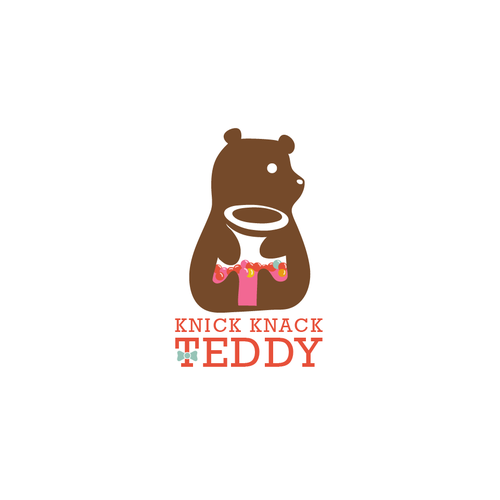 Teddy design with the title 'KNICK KNACK TEDDY'