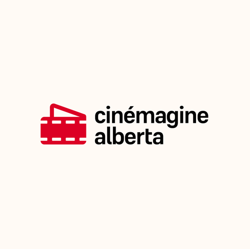 Movie logo with the title 'Cinémagine Alberta'