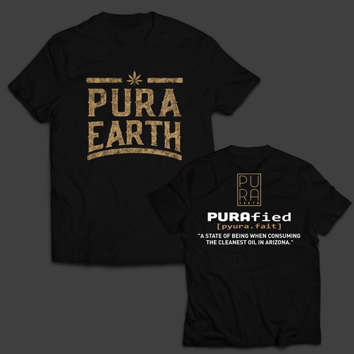 Bar t-shirt with the title 'dust Pura Earth Styles'