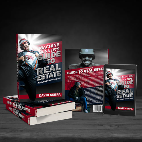Photography book cover with the title 'Veteran real estate book cover'