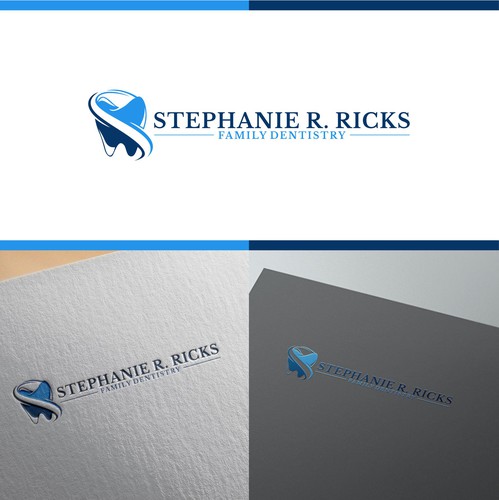 Dental logo with the title 'LOGO FOR  STEPHANIE R. RICKS'