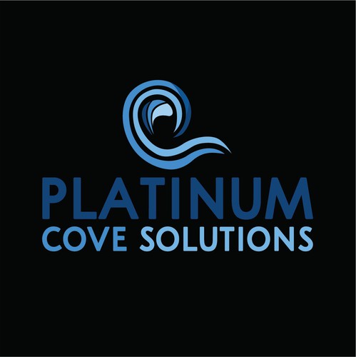 Badge brand with the title 'Platinum Cove Solutions LOGO'