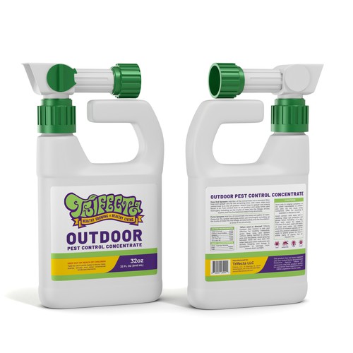 Minimalist label with the title 'OUTDOOR PEST CONTROL'
