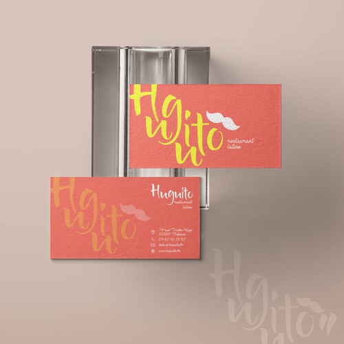 Name card design with the title 'Huguito Name Card'