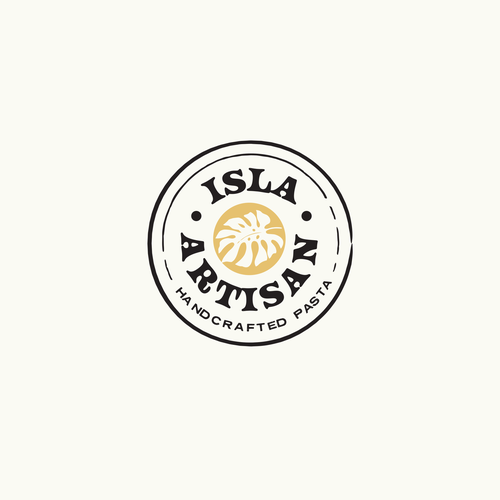 Pasta design with the title 'Isla Artisan'