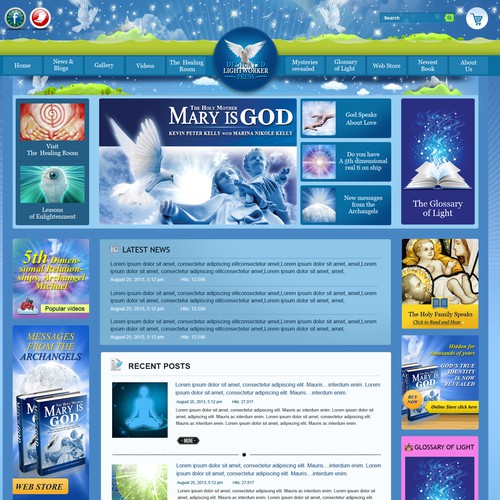 Book website with the title 'Create the next website design for Dedicated Lightworker Press'