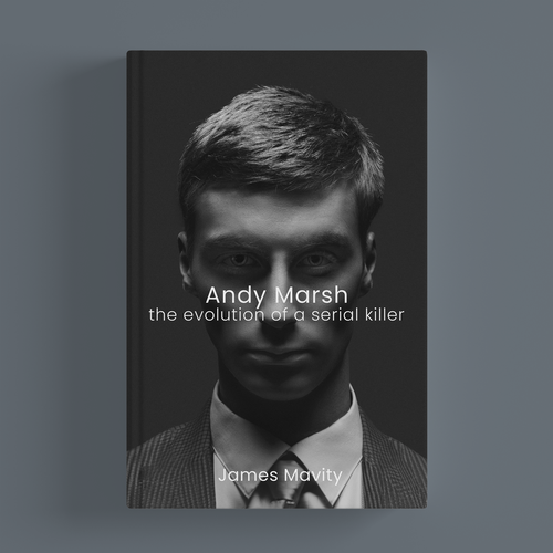 Black and white book cover with the title 'Of serial killers'