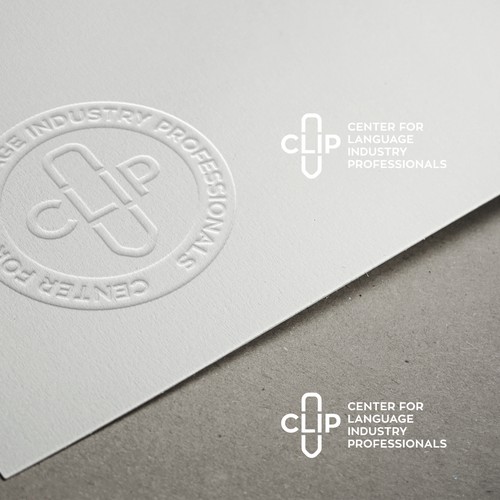 Clip logo with the title 'Logo for linguists'