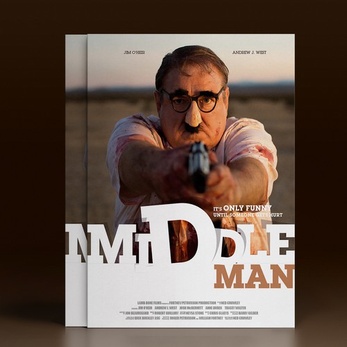 Killer design with the title 'Poster film "Middle Man"'