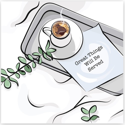 Magazine artwork with the title 'Chic Minimalistic Illustrations'