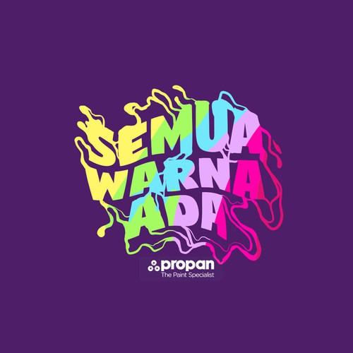 Splash design with the title 'Splash Colorful Typography'